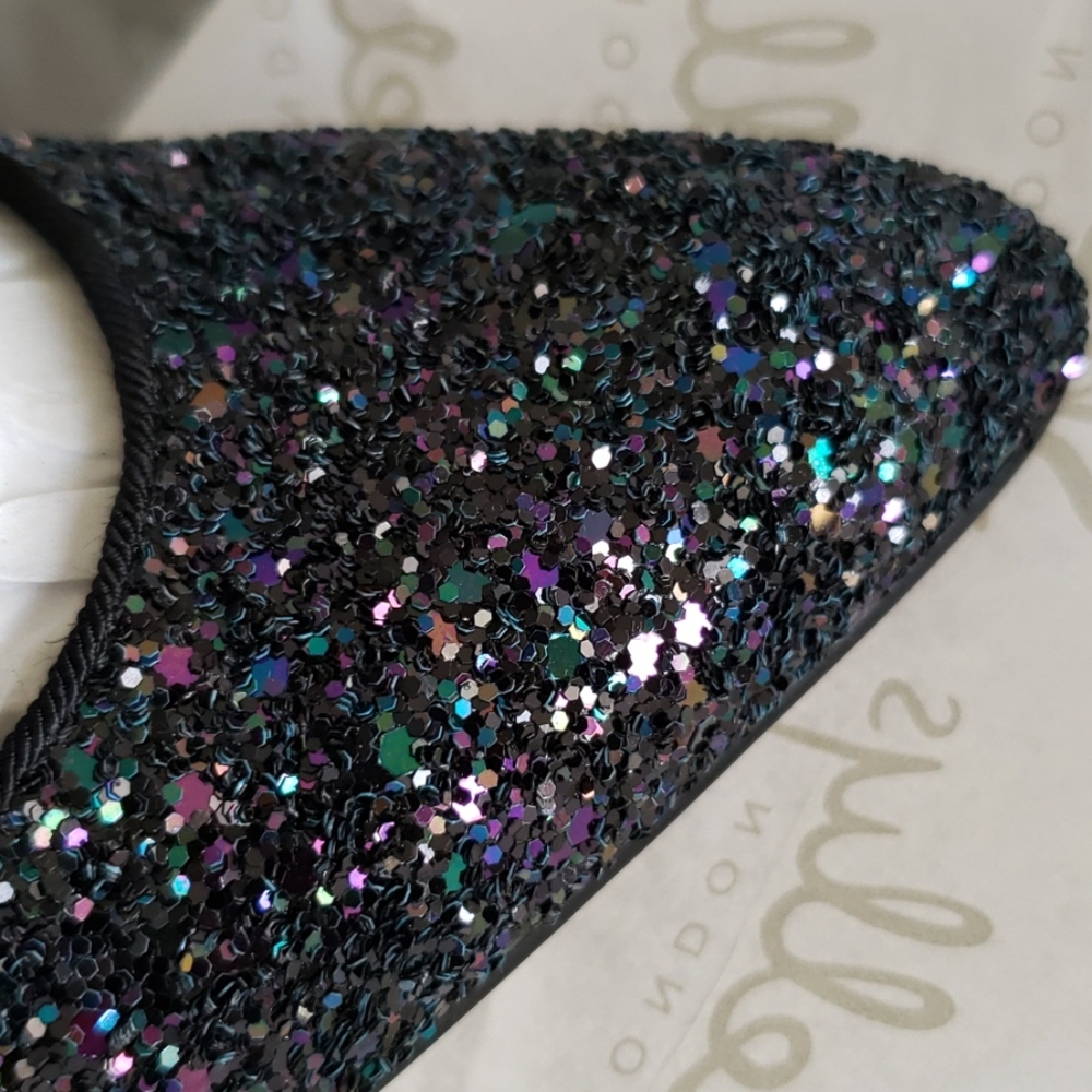 SHELLYS LONDON New Pumps Slingback Sandal Leather Lined Glitter Women's Shoes - Picture 9 of 14